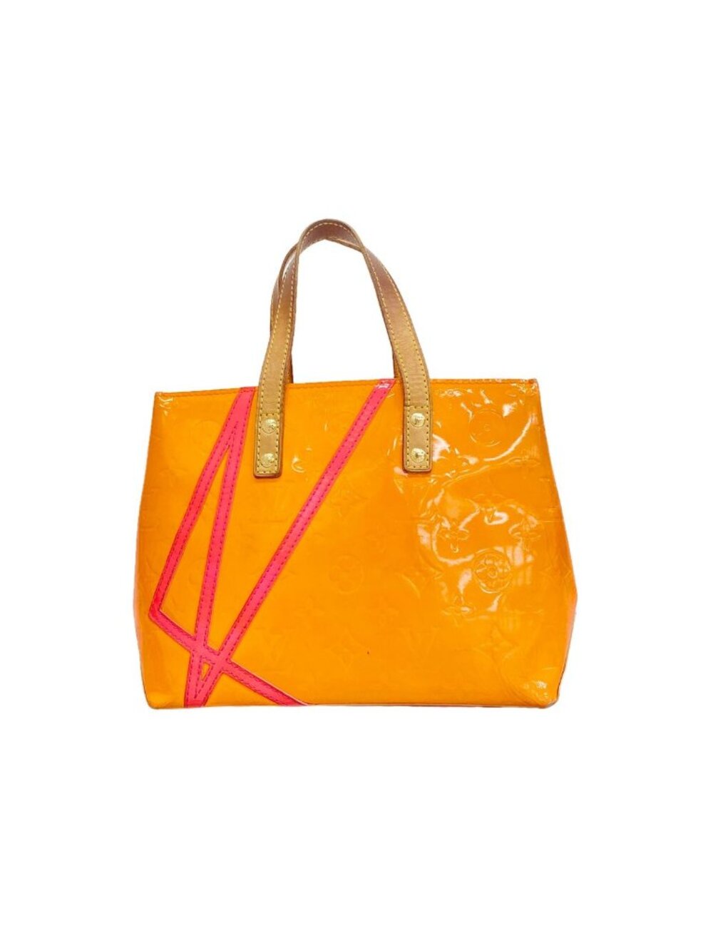 Louis Vuitton Handbag Vernis Fluo Reade PM Orange